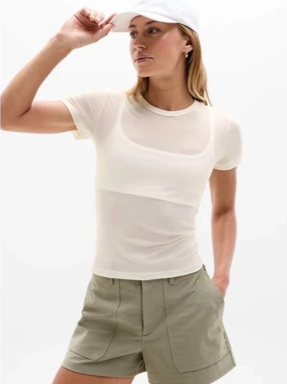 Athleta Apero Mesh Tee Large NWT
